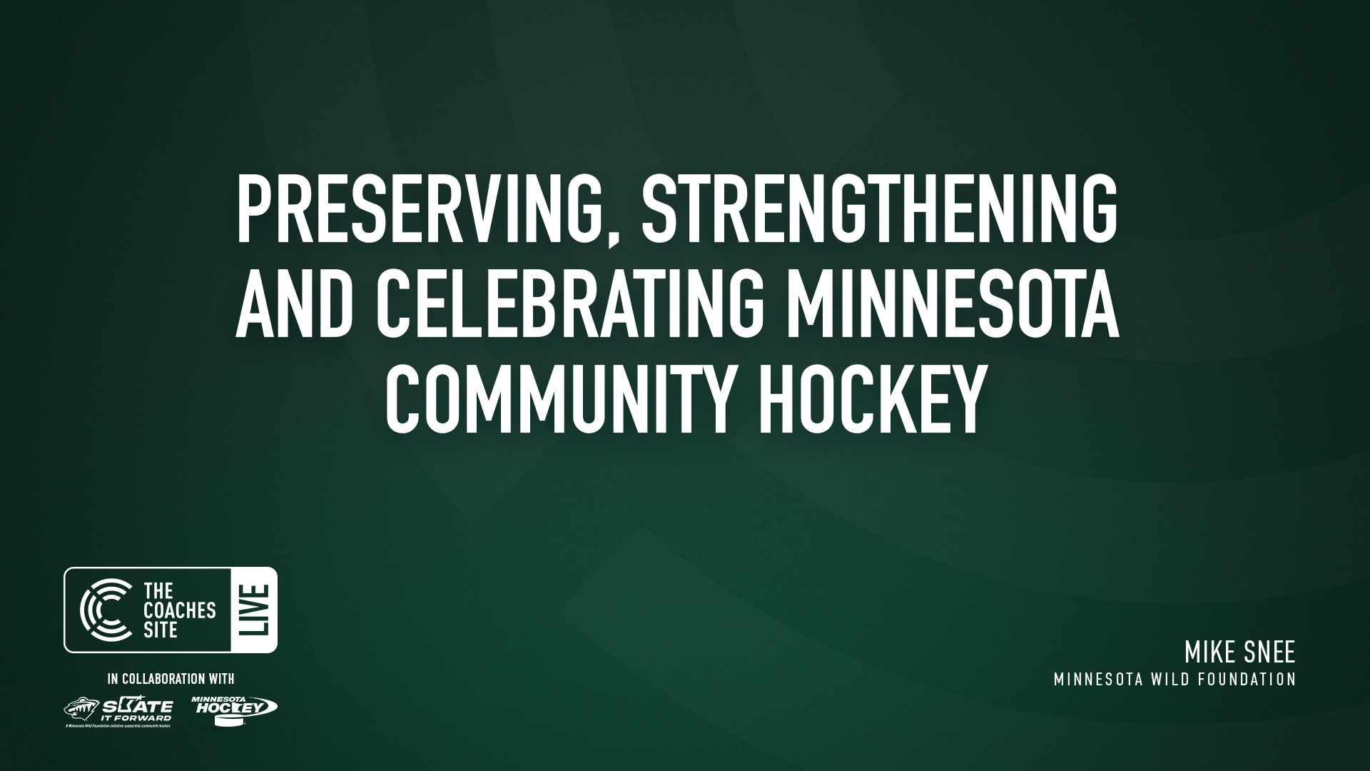 TCS Live Minnesota: Mike Snee