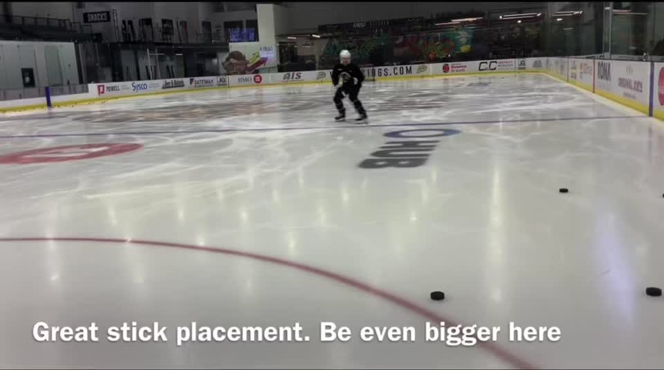 Skating to defend and having good stick detail