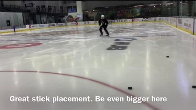 Skating to defend and having good stick detail