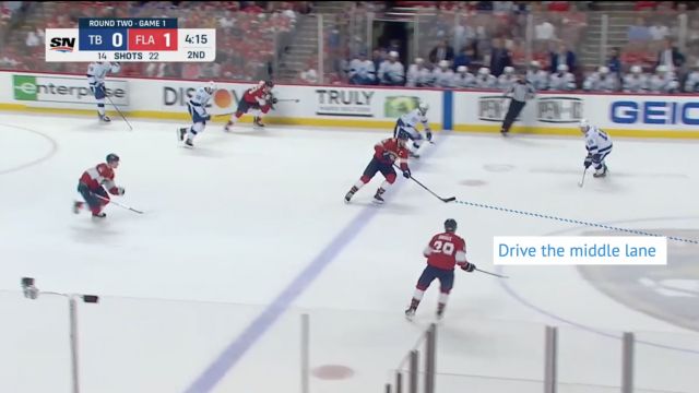 Centerman pushing the pace of play