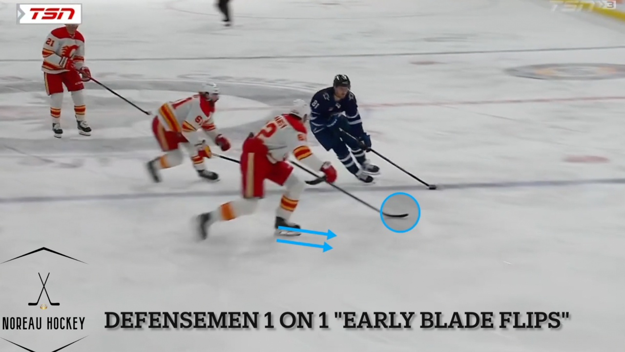 1 on 1 Defensemen ''early blade flips''