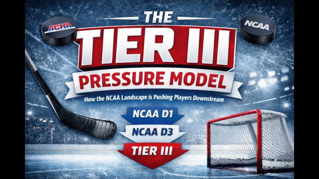 The Tier III Pressure Model: What the Data Says About NA3HL & USPHL Premier Pathways to NCAA Division III