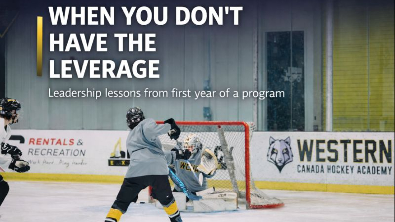 When You Don’t Have the Leverage