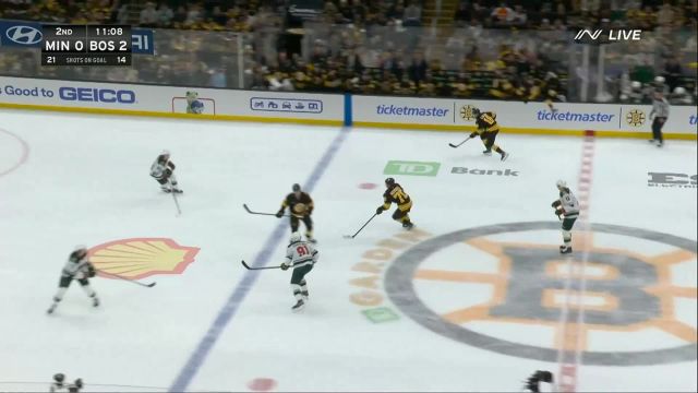 Incredible Boston Bruins Offensive Zone Shift