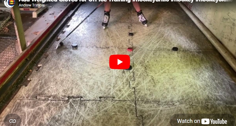 Add Weighted Gloves for Off Ice Puck Skill Work