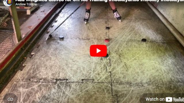 Add Weighted Gloves for Off Ice Puck Skill Work