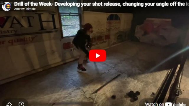 Work on Changing the Angle of your shot Off the Ice