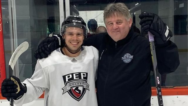 Hockey Drill Practice with Logan Stankoven