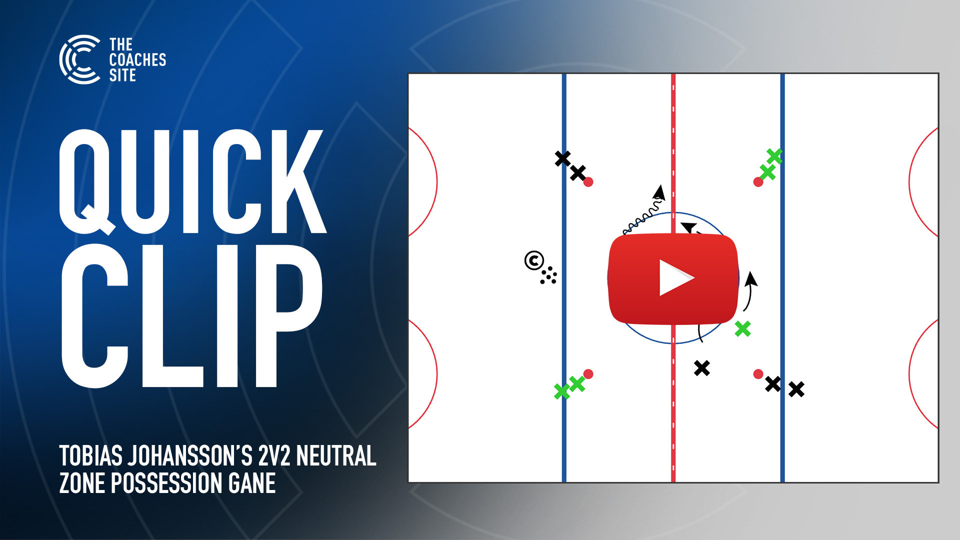 Quick Clip: Tobias Johansson's 2v2 Neutral Zone Possession Game