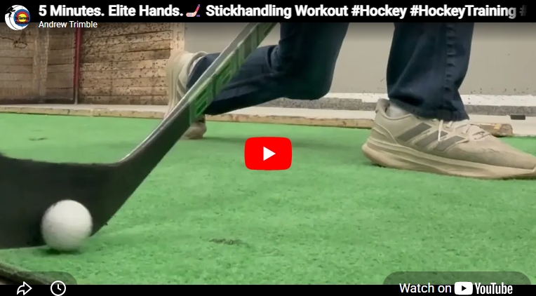 5 Minutes. Elite Hands.🏒 Stickhandling Workout