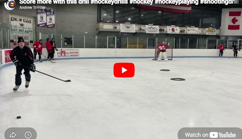 Score more with this drill #hockeydrills #hockey #hockeyplaying #shootingdrill #shootingskills