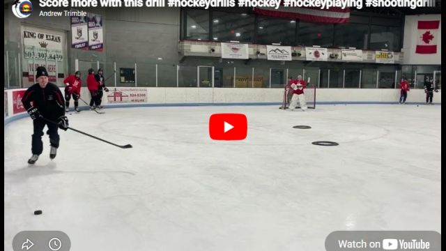 Score more with this drill #hockeydrills #hockey #hockeyplaying #shootingdrill #shootingskills