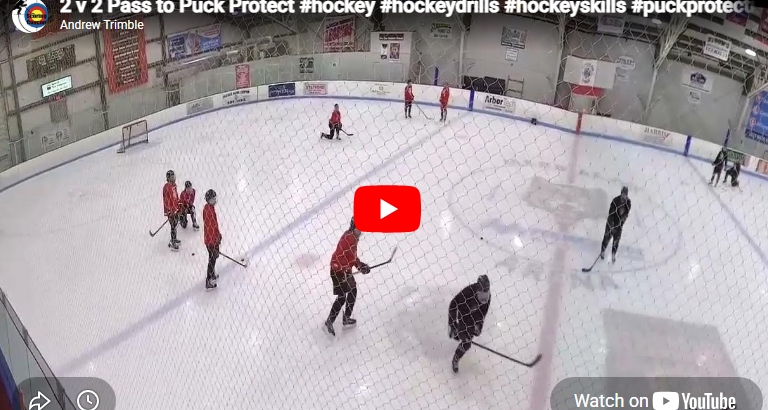 2v2 Pass to Puck Protect