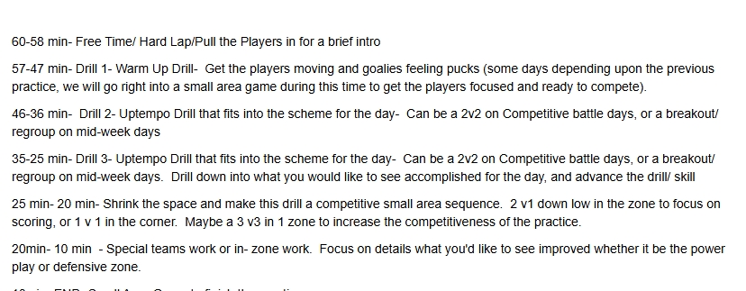 2 Minute by Minute Practice Plans you can use with your teams