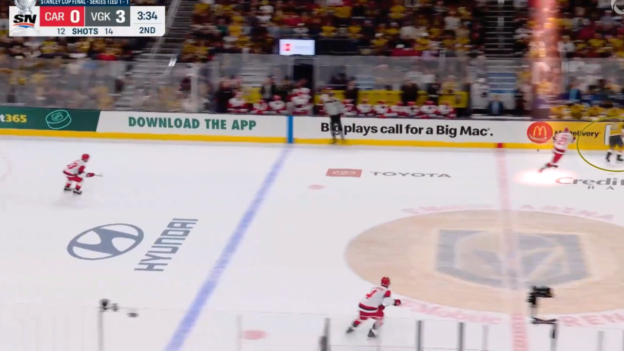Vegas Using Indirect Stretch Passes Against Carolina's Aggression