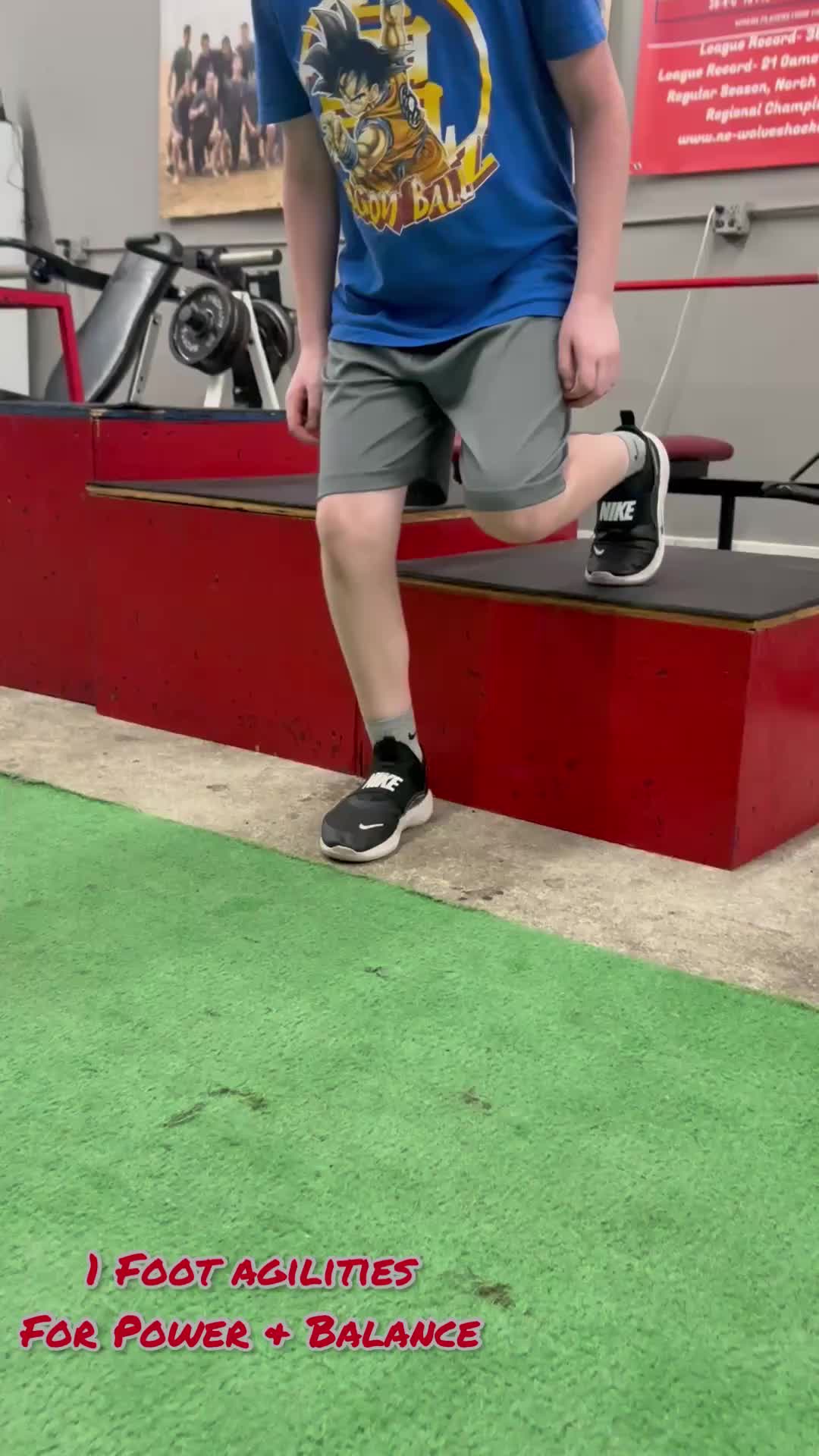 Try these Off Ice drills with any age player to improve foot speed, balance and power