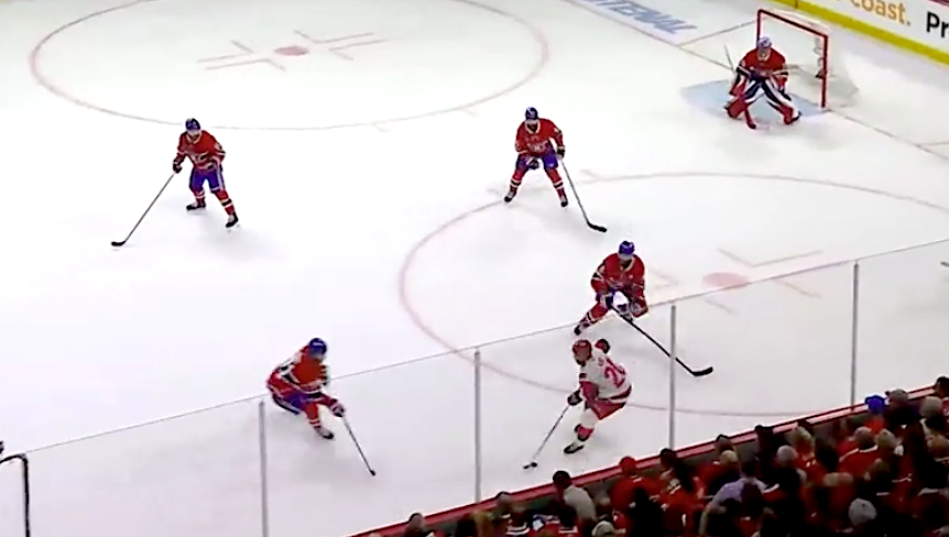 Sebastian Aho, Powerplay Half Wall : Face Pressure, Invite Pressure, Beat Pressure