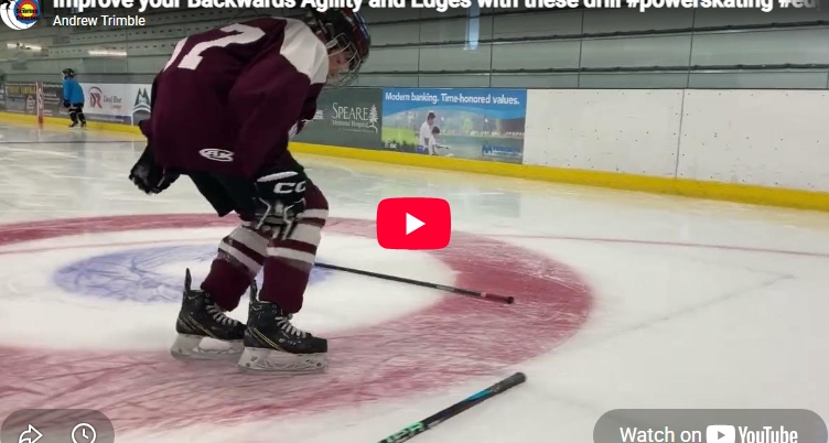 Improve your Backwards Agility and Edges with these drill #powerskating #edgework #backwards