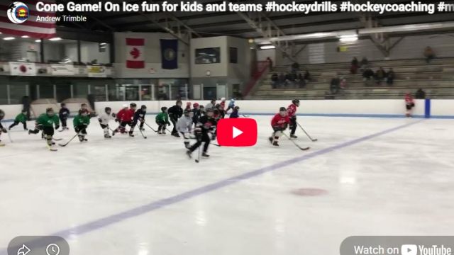 Cone Game!  On Ice fun for kids and teams