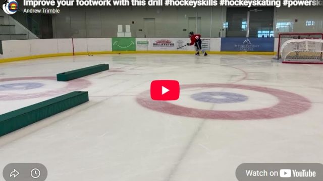 Improve edge control and puck skills with this station drill