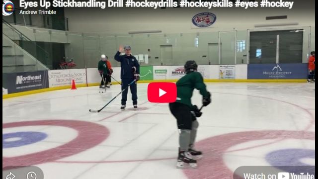 Eyes Up Stickhandling Drill