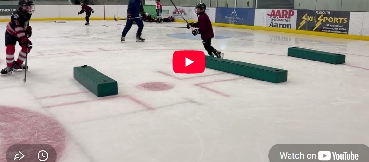 Skate and Compete with this drill.  3 Pad Tag