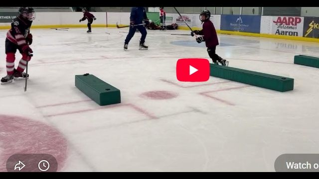 Skate and Compete with this drill.  3 Pad Tag