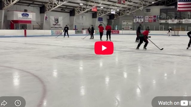 Improve your skating and defend at the puck better with Pittsburgh 1 on 1 drill.