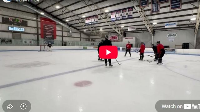 Improve your D's ability to One- Time pucks with this drill
