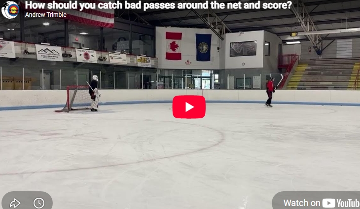 How should you catch bad passes around the net and score?