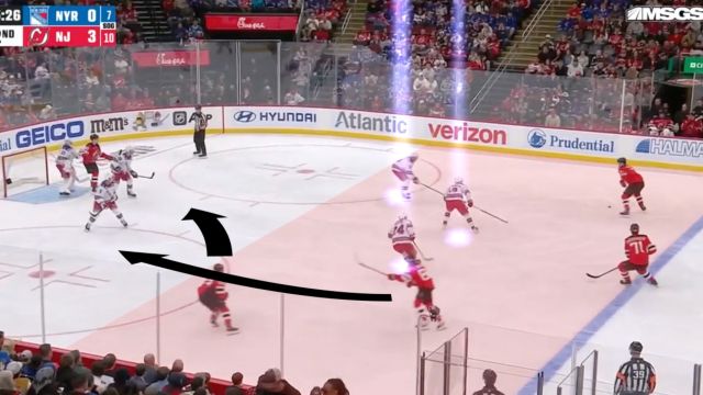 New Jersey Devils Four High In The Offensive Zone