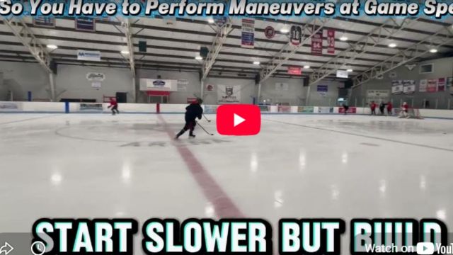 Do your drills at Game Speed