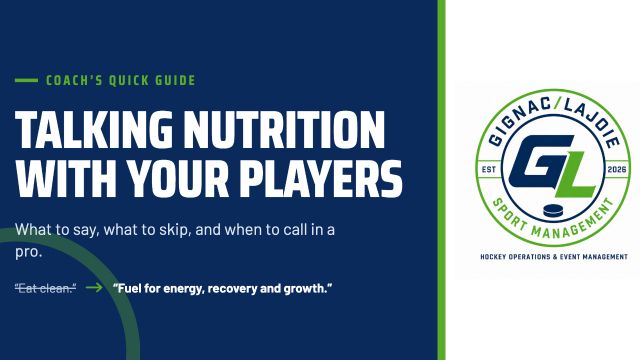 The Coach’s Guide to Talking About Food and Nutrition