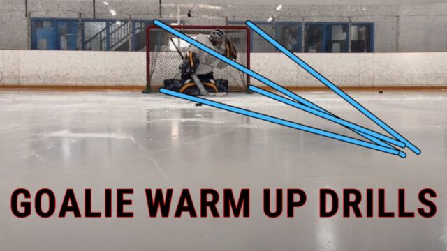 Hockey Practice Drills to Warm Up Goalies