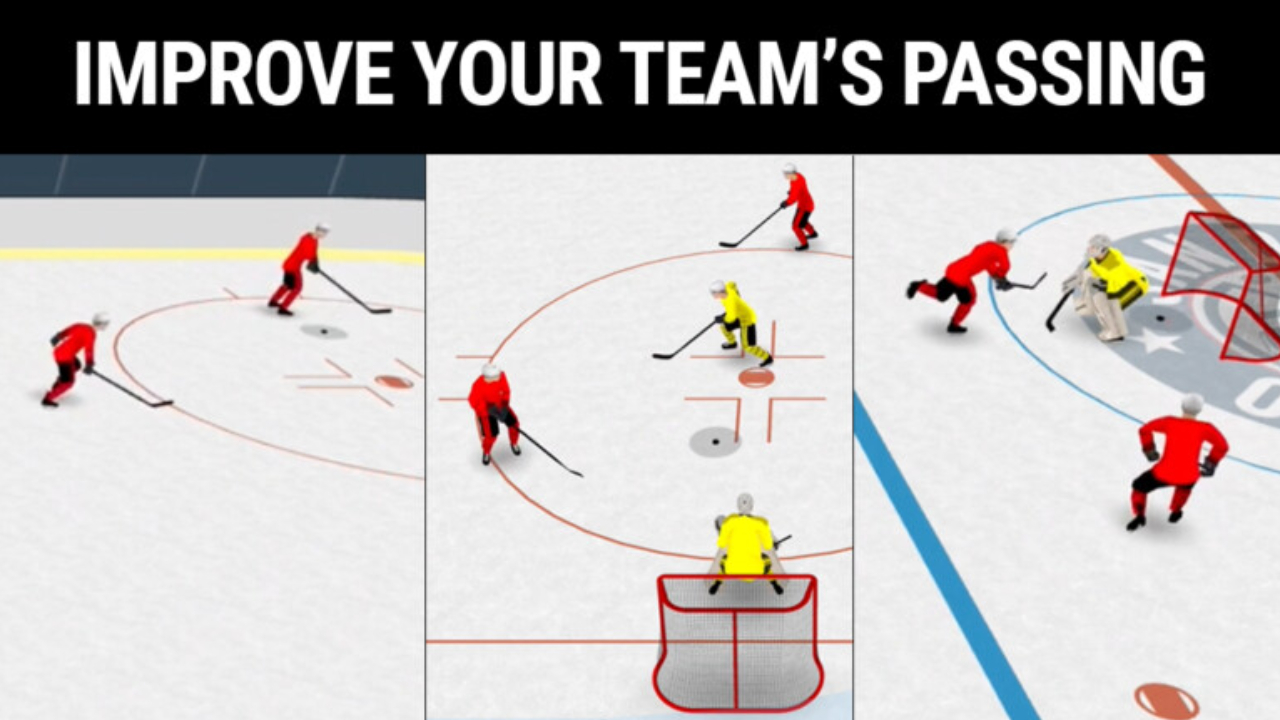 3 Hockey Practice Drills to Improve Your Team’s Passing