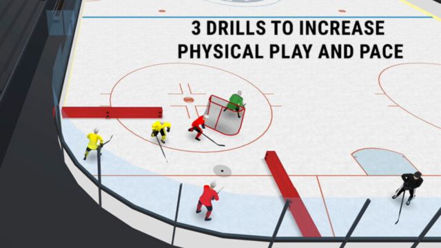 3 Hockey Practice Drills to Increase Physical Play and Pace