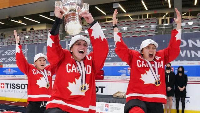 Golden girls: Team Canada wins the World Hockey Championship