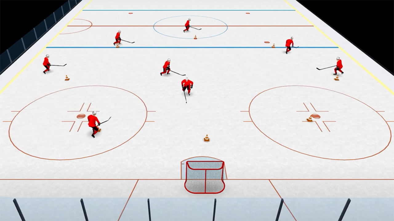 Run Hockey Practice Drills without Fancy Devices