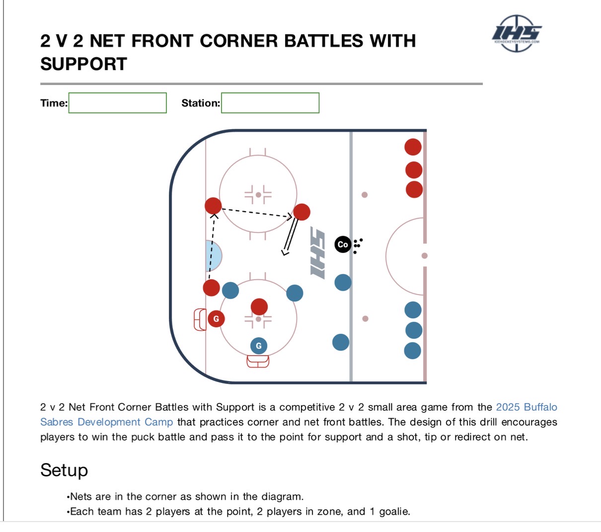 Buffalo 2v2 net front corner battles