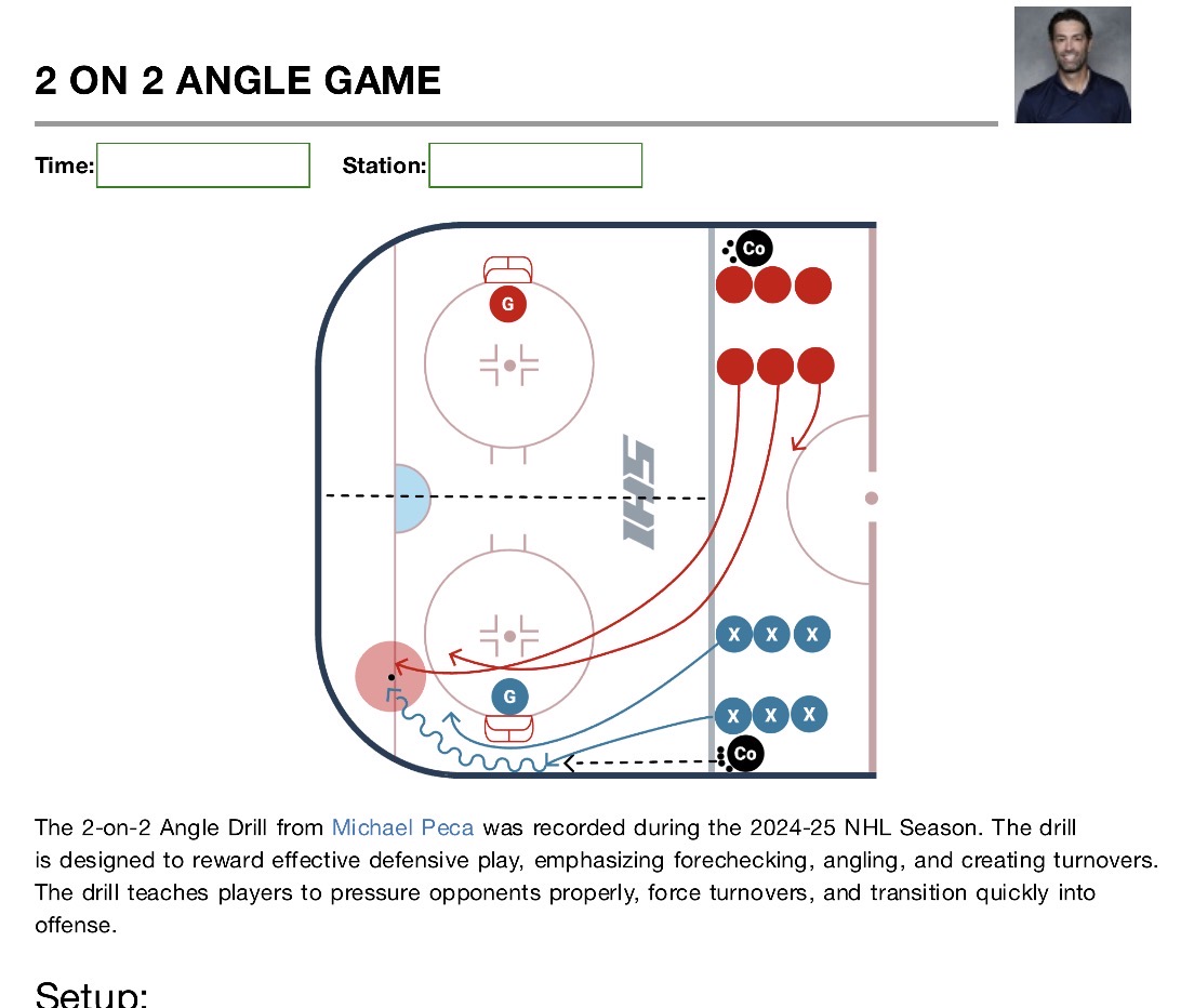Buffalo 2v2 angling cross ice