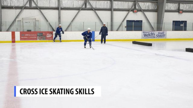 Cross Ice Skating - Hockey Stance