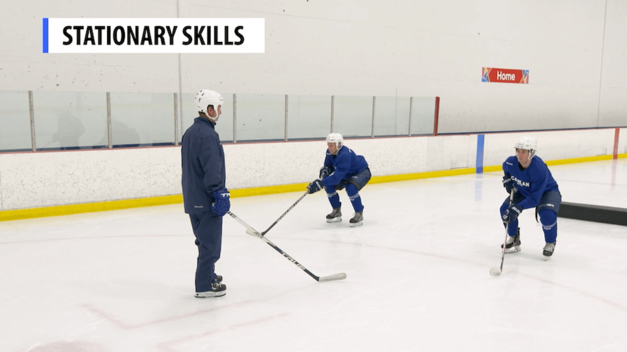 Stationary Skills - Hockey Stance Stationary Skills - Hockey Stance