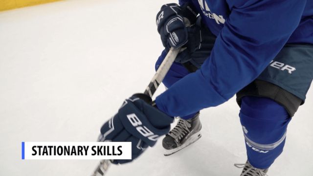 Stationary Skills - Narrow Puck Handling