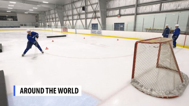 Around the World Puck Handling - Narrow to Wide Around the World Puck Handling - Narrow to Wide