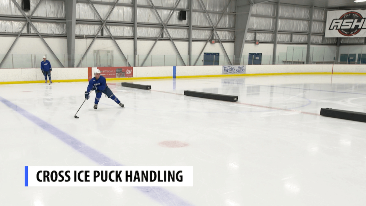 Cross Ice Puck Handling - Wide Handle Cross Ice Puck Handling - Wide Handle