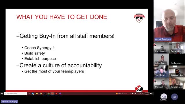 Hockey Canada Coach Seminar - Andre Tourigny - Arizona
