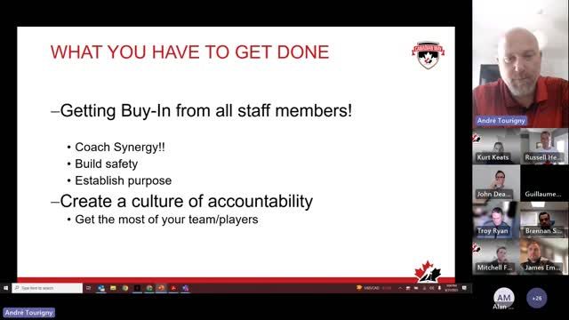 Hockey Canada Coach Seminar - Andre Tourigny - Arizona Hockey Canada Coach Seminar - Andre Tourigny - Arizona