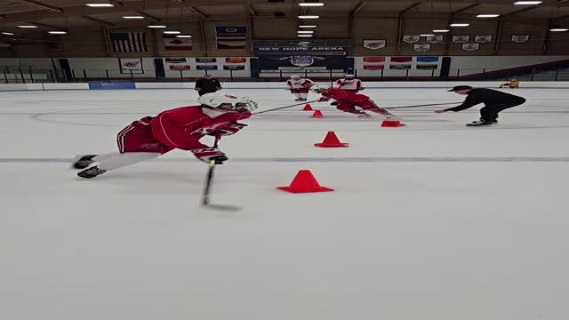 Advanced D Footwork w/ & w/o pucks (1/14) Advanced D Footwork w/ & w/o pucks (1/14)